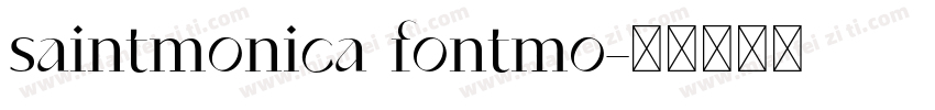 saintmonica fontmo字体转换